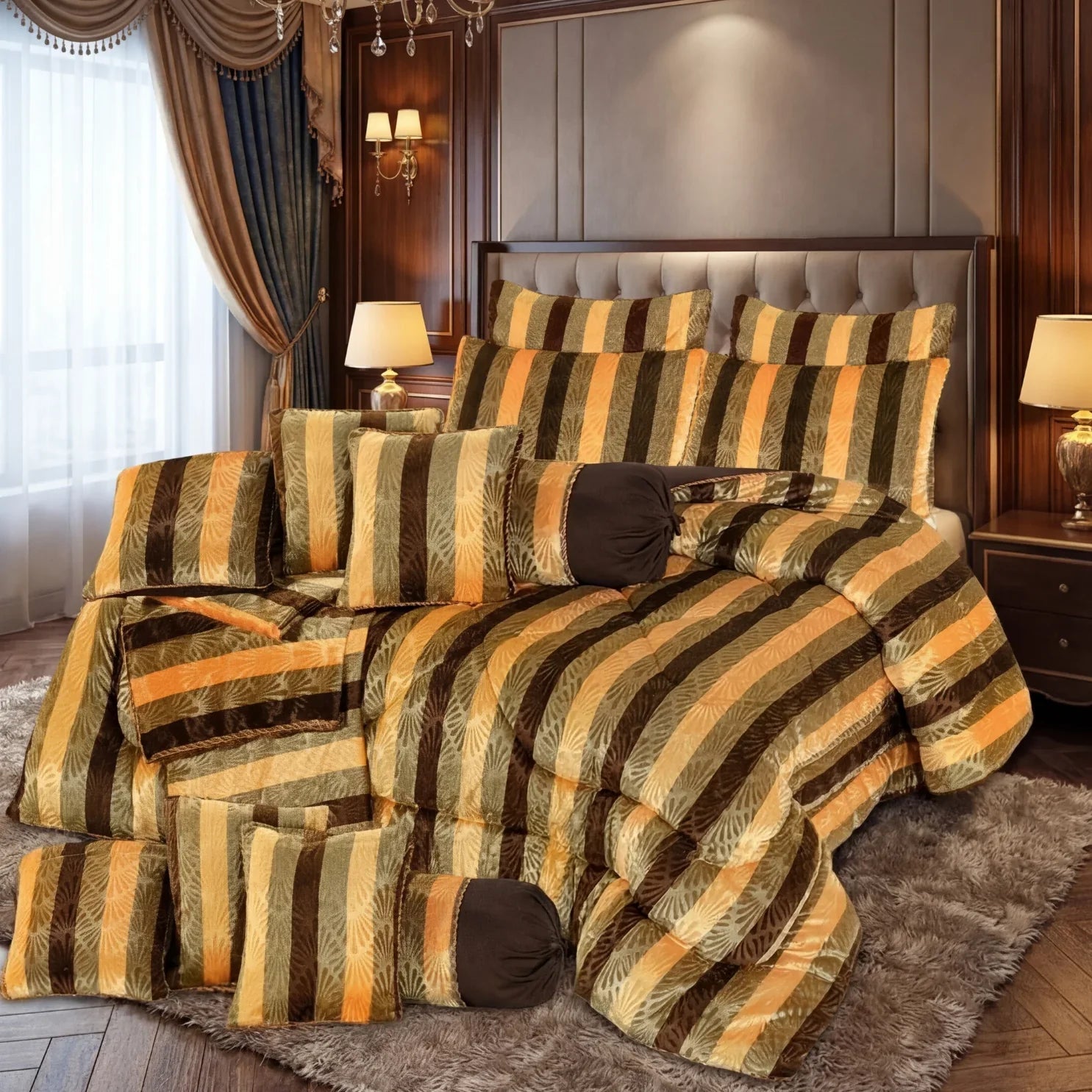 VEIL COMFORTER SET - 14 PCS luxury