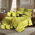 LIME COMFORTER SET - 14 PCS luxury
